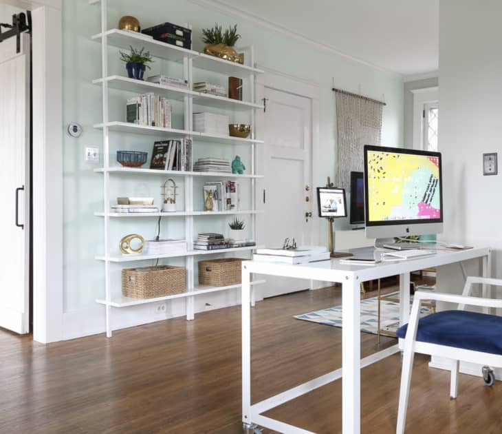 White store desk cb2